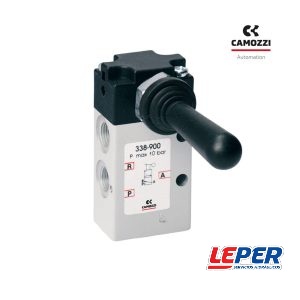 Válvula Neumática manual a palanca 3/2 NC BIESTABLE R1/8 338-900 CAMOZZI – 5293